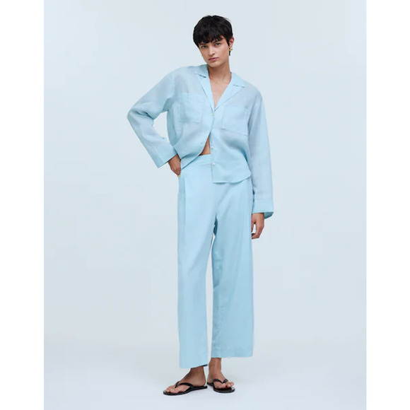 Madewell Pull-On Straight Crop Pant 0 - Picture 1 of 8